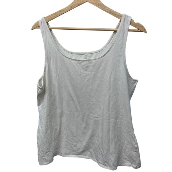 J. Jill Tops - J. Jill White Pull Over Tank top Cotton / Spandex Blend Size XL